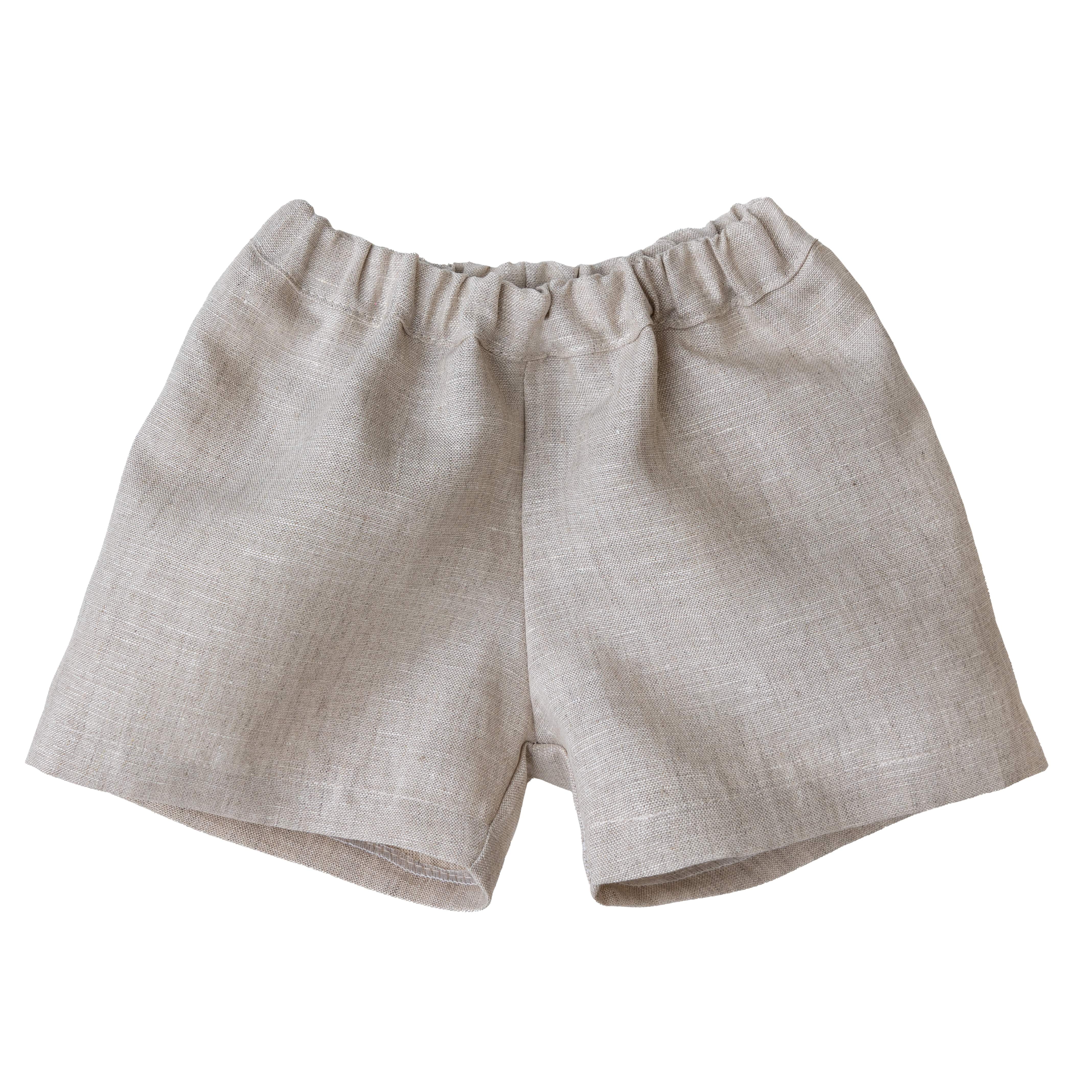 Baby Gi Beige linnen short